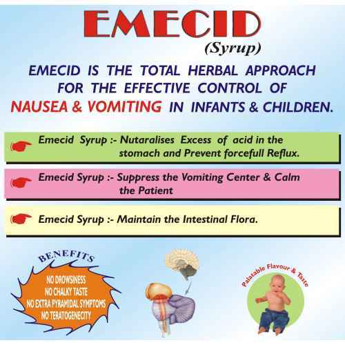 Manufacturers Exporters and Wholesale Suppliers of Emecid Syrup New Delhi Delhi